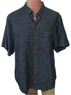 Tommy Bahama Men's Moana Fronds Woven Shirt Sz XL